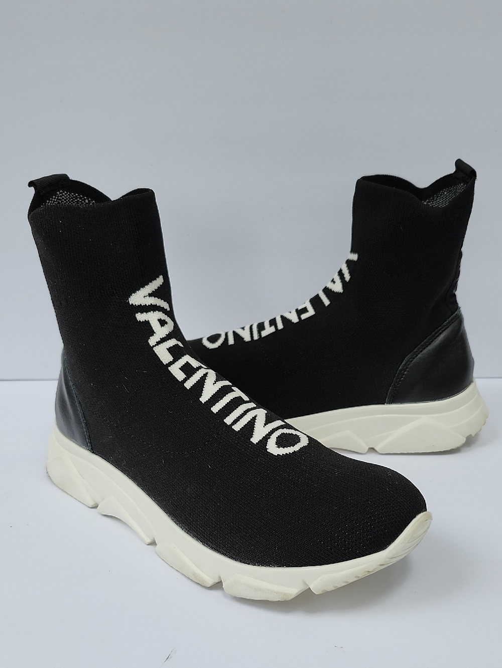 VALENTINO BY MARIO VALENTINO MELISSA KNIT SOCK BOOTS